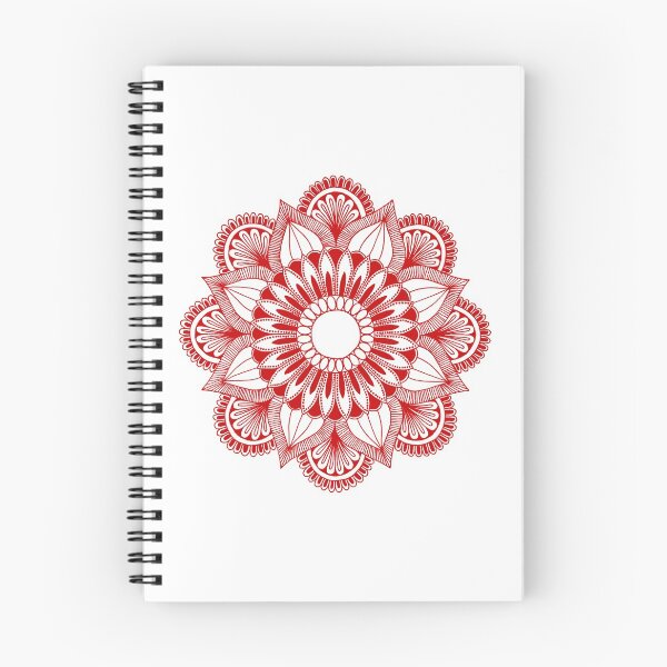Item preview, Flower Mandala (red/white) designed and sold by Calen  Picard-Carroll.