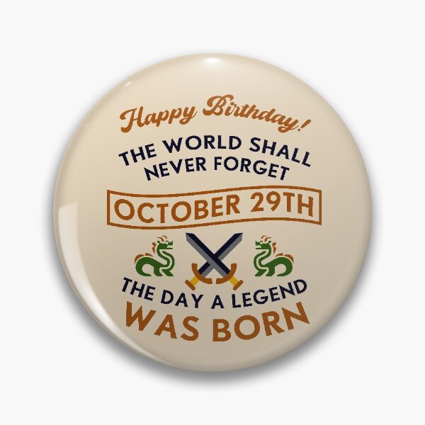 Item preview, October 29th The Day A Legend Was Born Dragons And Swords Design (Dark) designed and sold by Graograman.