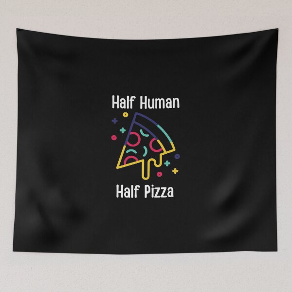 Item preview, Half Human Half Pizza gaming design designed and sold by tiredandbored.