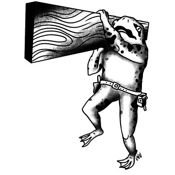 Artwork thumbnail, Frog carpenter  by Localnonunion