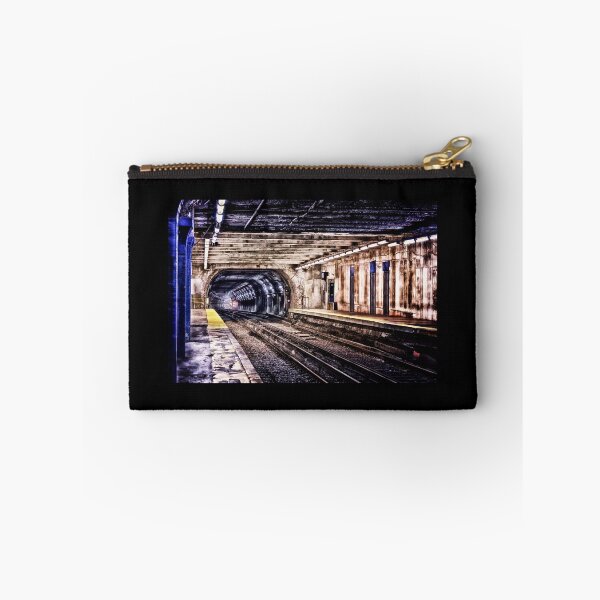 Item preview, Looking Into Mouth of Empty Grungy Blueline Subway Tunnel Boston MBTA designed and sold by Stephen Orsillo.