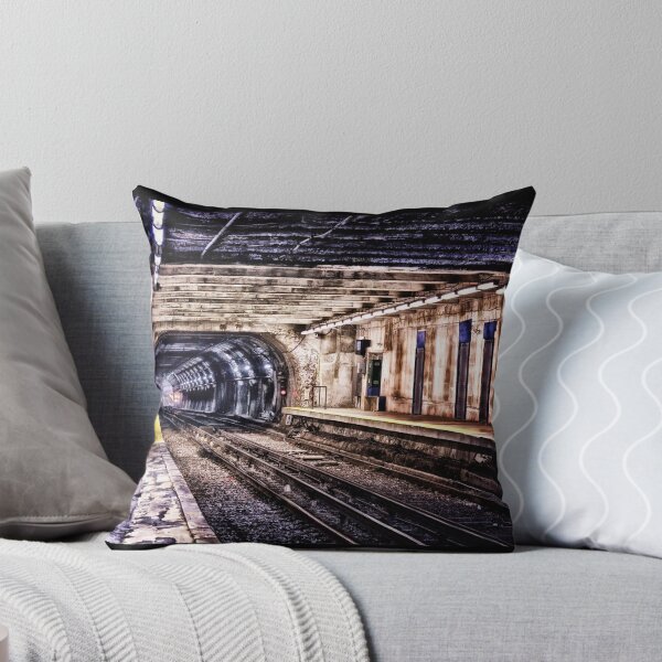 Item preview, Looking Into Mouth of Empty Grungy Blueline Subway Tunnel Boston MBTA designed and sold by Stephen Orsillo.