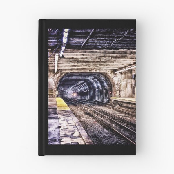 Item preview, Looking Into Mouth of Empty Grungy Blueline Subway Tunnel Boston MBTA designed and sold by Stephen Orsillo.