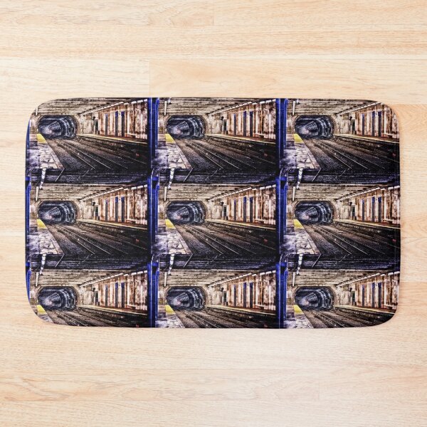 Item preview, Looking Into Mouth of Empty Grungy Blueline Subway Tunnel Boston MBTA designed and sold by Stephen Orsillo.