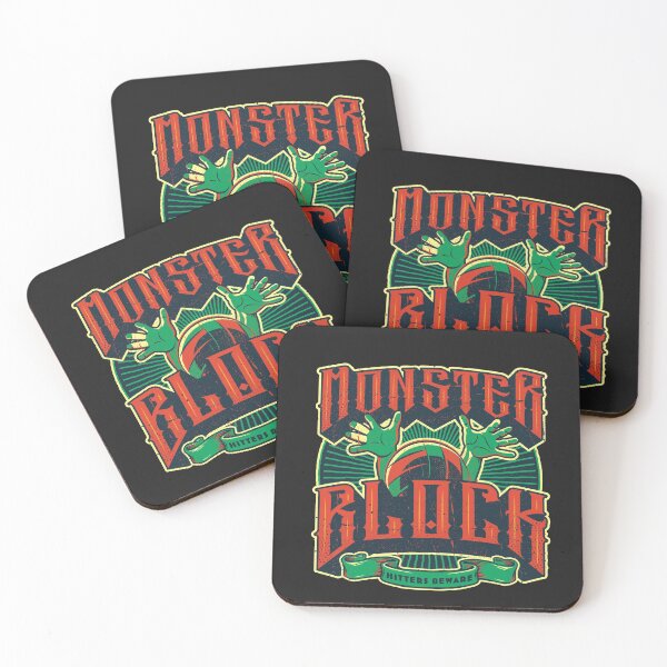 Item preview, Monster Block | Heavy Metal Design designed and sold by 804 Volleyball Swag  Volleyball Merch for players and fans.