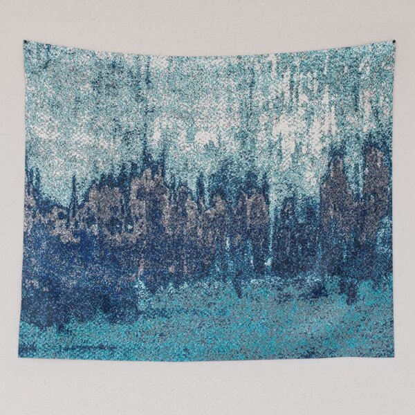 Item preview, Abstract Area Rug Blue designed and sold by W. Chahir®.