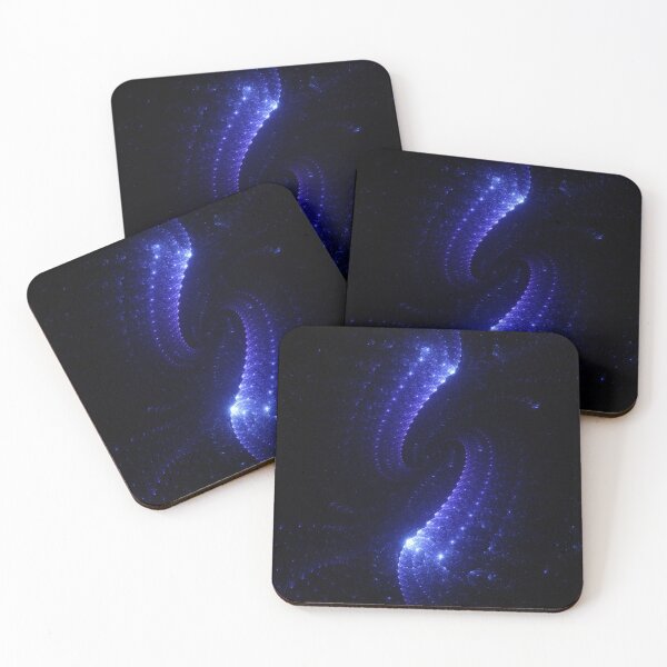Item preview, Beautiful Abstract Pattern Of Colored Smooth Lines On A Black Background designed and sold by tatkhagata.