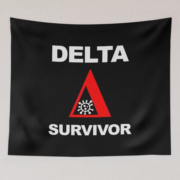 Item preview, Delta Survivor, Survived Delta Virus Variant 2021, Vaccination Complete, Fully Vaccinated, Dark designed and sold by Max-Wear.