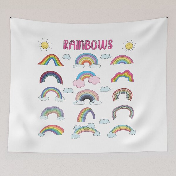 Aperçu de l'œuvre Rainbows Rainbows Rainbows, quel genre d'arc-en-ciel aimez-vous ? créée et vendue par creativedane.