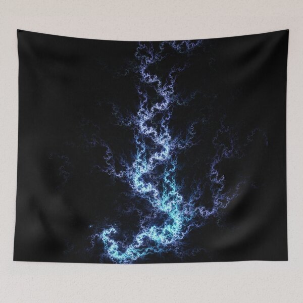 Item preview, Beautiful Abstract Pattern Of Colored Smooth Lines On A Black Background designed and sold by tatkhagata.