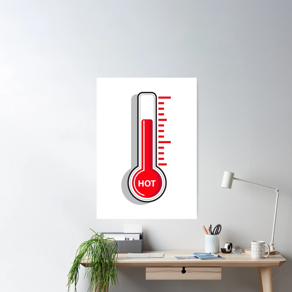 Digital Thermometer, -20 Degrees to 140 Degrees F for Wall or Desk Use