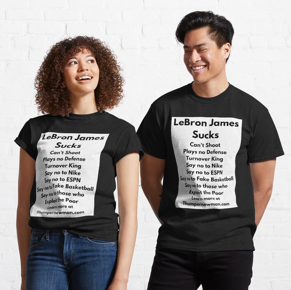 Lebron james sucks t shirt Clearance