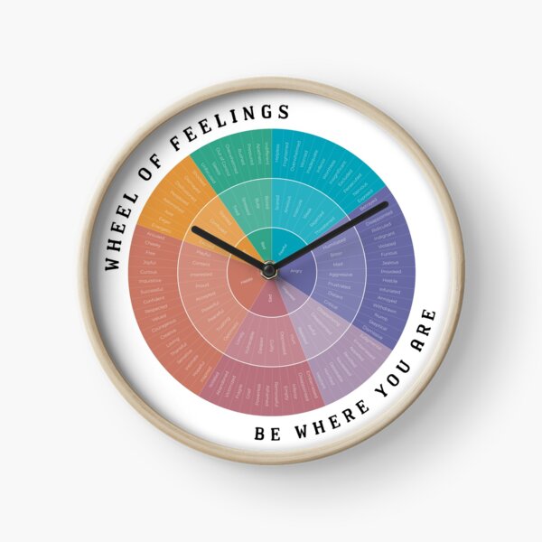 Wheel of Feelings Clock