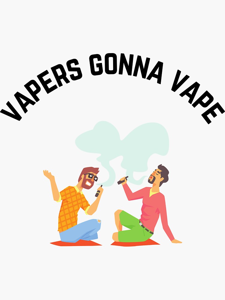 vape funny picture Funny vector illustration of vape smokes main image 0