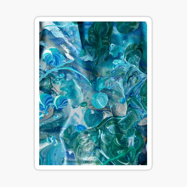 Drop Cloth Abstract Photo Art 2 Sticker