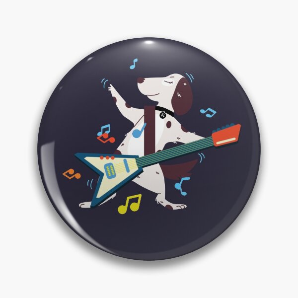 Item preview, Dog Playing Guitar designed and sold by SkyAfterDusk.