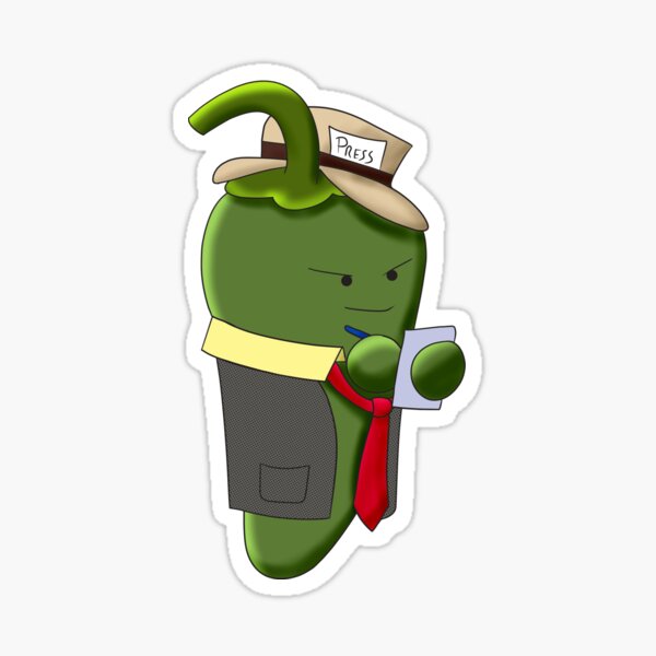Item preview, Jack the Jalapeno Journalist designed and sold by Hopeless Arts.