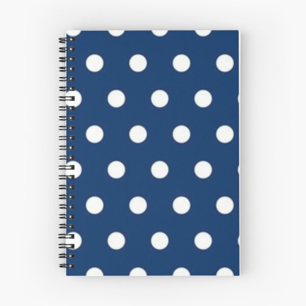 Item preview, Navy Blue Polka Dot Pattern designed and sold by TheCatmeow2000.