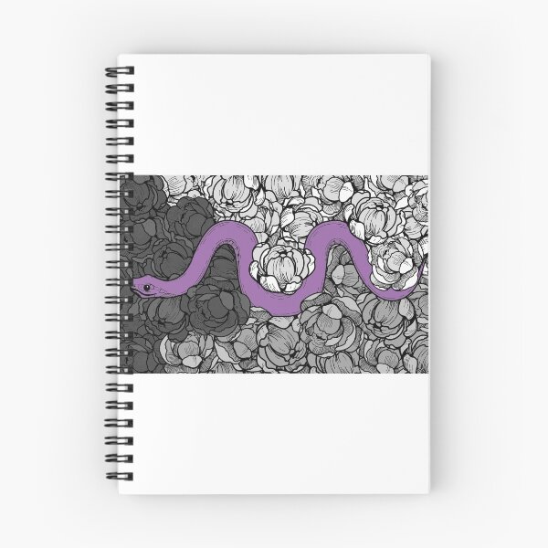 Aperçu de l'œuvre Motif floral serpent de la fierté demisexuelle créée et vendue par izzychar.