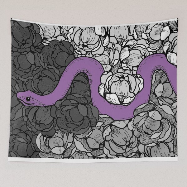 Item preview, Demisexual Pride Floral Snake Design designed and sold by izzychar.