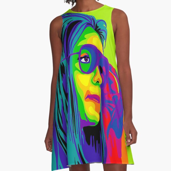 Item preview, Gloria Steinem Rainbow Portrait designed and sold by Unhinged Heather.