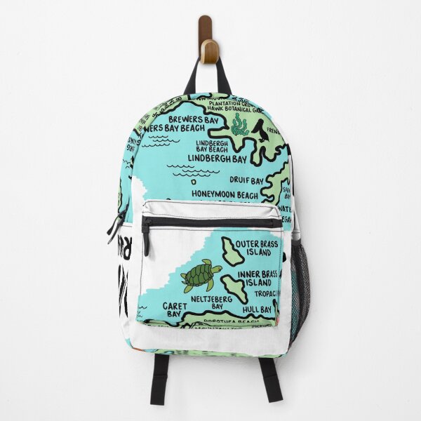 Item preview, St Thomas Map designed and sold by fiberandgloss.