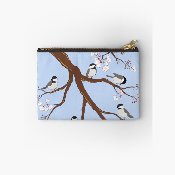 Item preview, Chickadees in the Cherry Blossoms designed and sold by JMPatenaude.