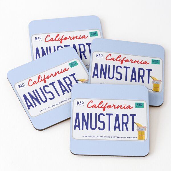 Item preview, ANUSTART License Plate (Arrested Development) designed and sold by thingsbymer.