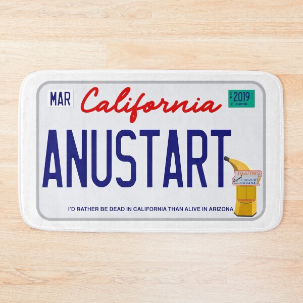 Item preview, ANUSTART License Plate (Arrested Development) designed and sold by thingsbymer.