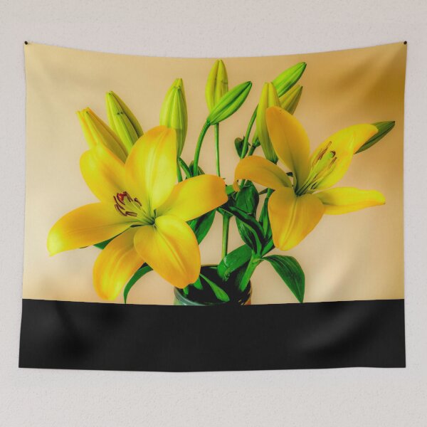 Item preview, Yellow  lilies bloom flower  designed and sold by JD369.