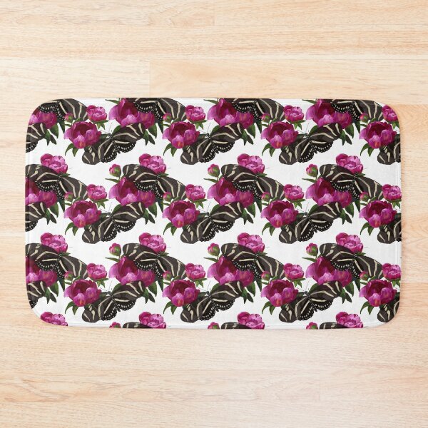Item preview, Zebra Butterfly & Peonies Pattern Painting designed and sold by anatovas.