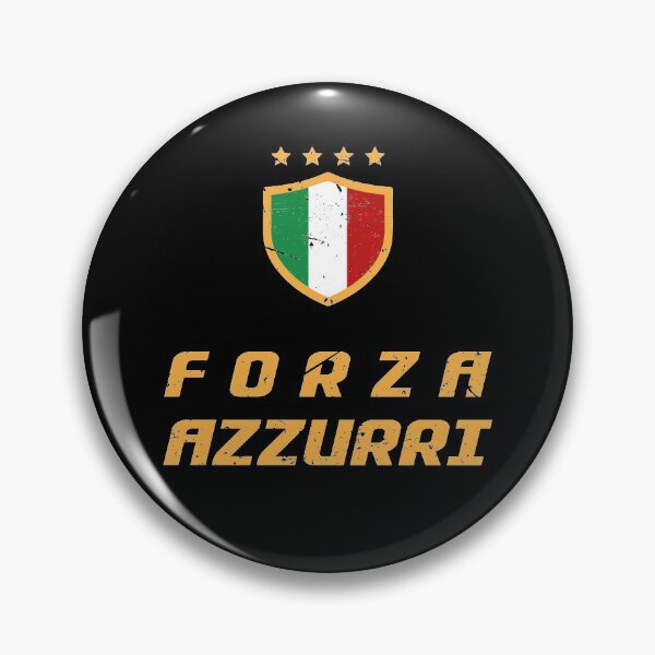 Aperçu de l'œuvre Maillot de foot Forza Azzurri championnat par équipe Italie Italia créée et vendue par Angry-Beard.
