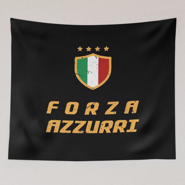 Item preview, Forza Azzurri football shirt Italy Italia team championship designed and sold by Angry-Beard.