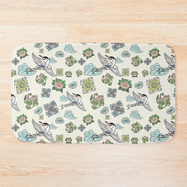 Item preview, Korean birds called "Hak" and a Korean traditional patterns designed and sold by IWOOJOO.