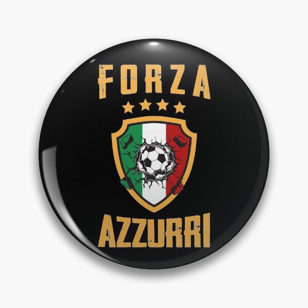 Aperçu de l'œuvre Maillot de foot Forza Azzurri championnat par équipe Italie Italia créée et vendue par Angry-Beard.