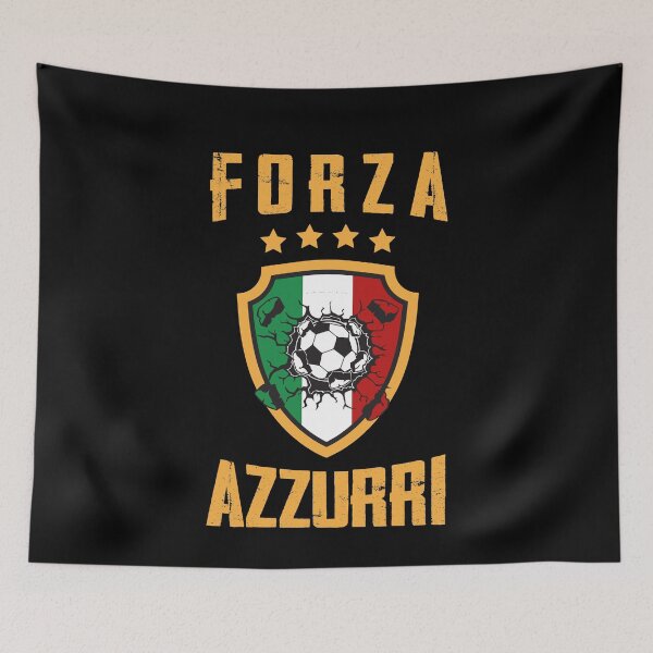 Item preview, Forza Azzurri football shirt Italy Italia team championship designed and sold by Angry-Beard.