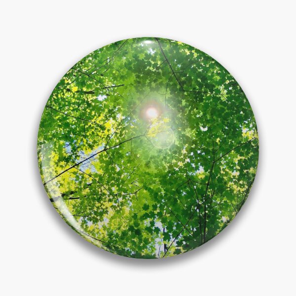 Item preview, Forest Fresh Green Sun Shining Through Maple Leaves Trees designed and sold by HppyStrngHelthy.