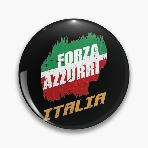 Aperçu de l'œuvre Maillot de foot Forza Azzurri championnat par équipe Italie Italia créée et vendue par Angry-Beard.