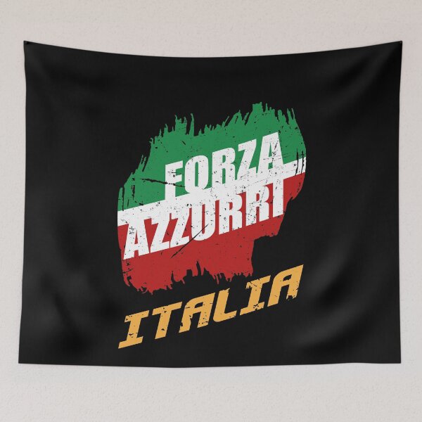 Item preview, Forza Azzurri football shirt Italy Italia team championship designed and sold by Angry-Beard.