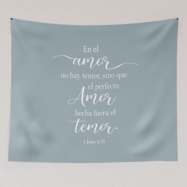 Item preview, 1 juan 4:18, Spanish Bible Verse designed and sold by Aryam Quotes.