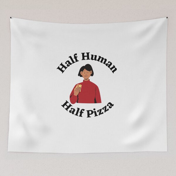 Item preview, Half Human Half Pizza Woman designed and sold by tiredandbored.