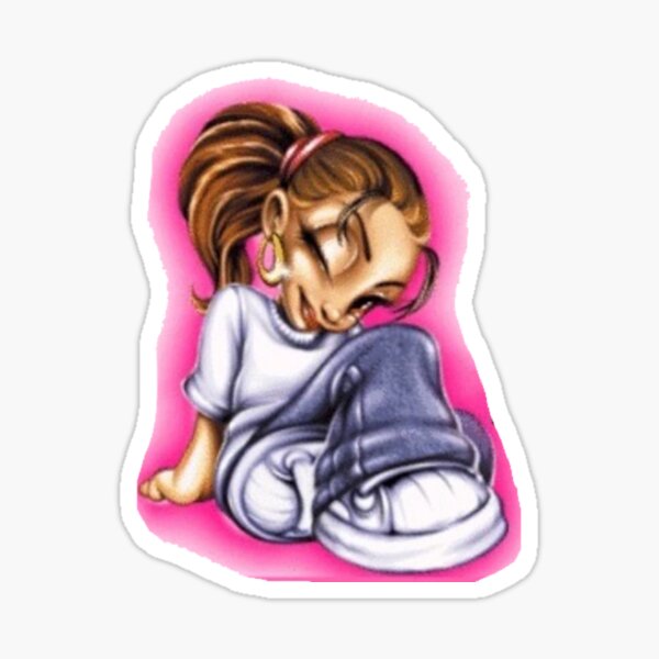 Vista previa del artículo con la obra «Pequeña chica amiga», diseñado y vendido por zrvby.