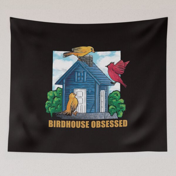Item preview, Birdhouse Obsessed Funny Birder Birdwatching  designed and sold by larspat.