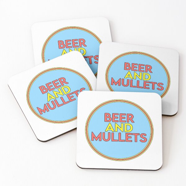 Item preview, Beer and mullets funny american meme designed and sold by Captain-Jackson.