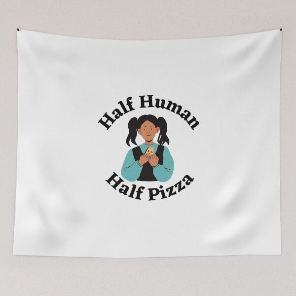 Item preview, Half Human Half Pizza Girl designed and sold by tiredandbored.