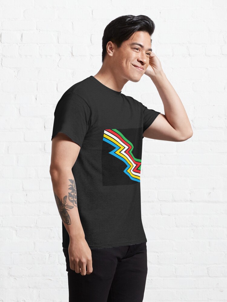 Thumbnail 5 of 7, Classic T-Shirt, Disability Pride Flag designed and sold by uniqueitems.