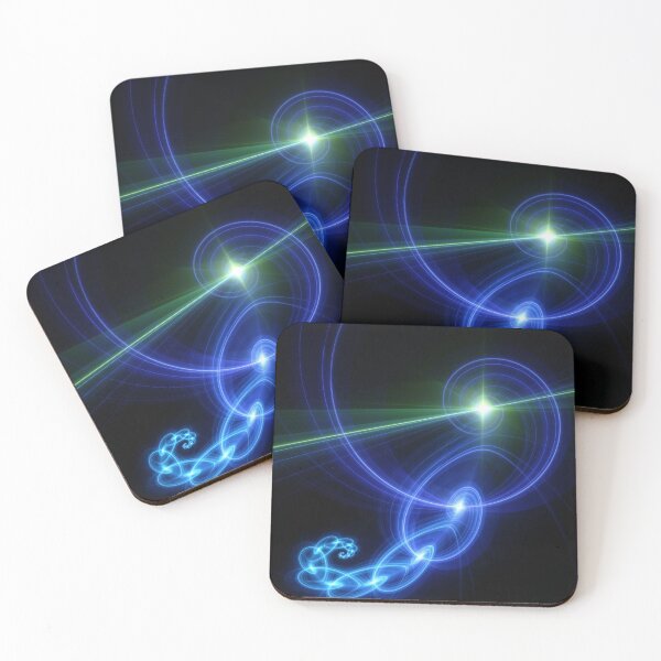 Item preview, Beautiful Abstract Pattern Of Colored Smooth Lines On A Black Background designed and sold by tatkhagata.