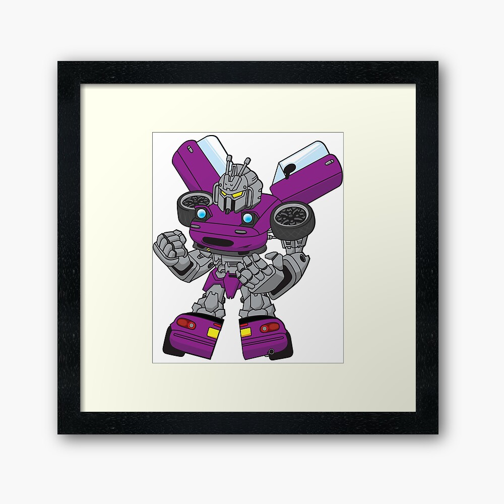 purple and white transformer