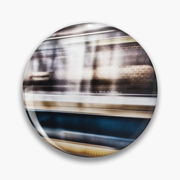 Item preview, MBTA Blue Line Train in Motion in Subway Station designed and sold by Stephen Orsillo.