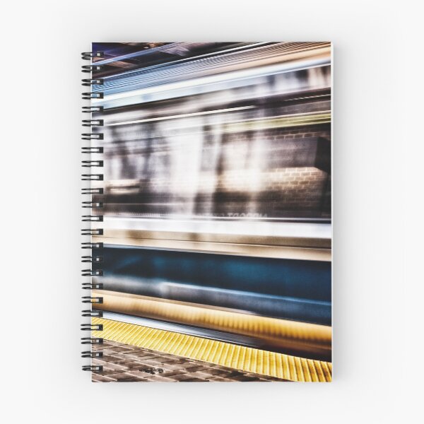 Item preview, MBTA Blue Line Train in Motion in Subway Station designed and sold by Stephen Orsillo.